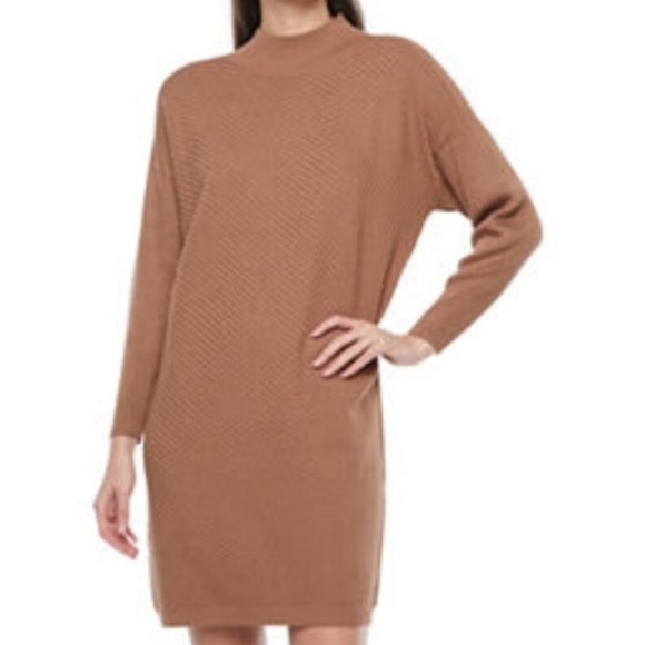 MELONIE BROWN SPICE SWEATER LONGSLEEVE DRESS NWT SIZE 2X - Picture 1 of 6